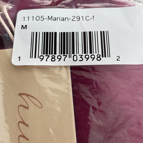 NEW NWT HUTCH Anthropologie Short Sleeve Marian Dress Midi Plum Medium - Picture 5 of 9